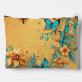 Floral Butterfly Print Accessoirezak - Stijlvol Etui (Achterkant)