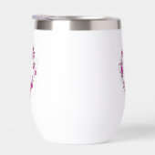 Floral Butterfly Stemless Wine Tumbler (Droite)