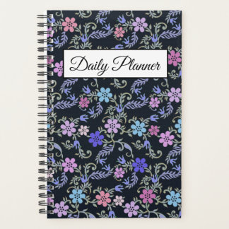 Floral Button Daily Planner