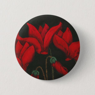 Floral Button "Red Cyclaman"