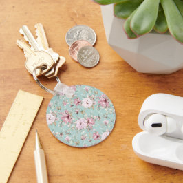 Floral Button Sleutelhanger