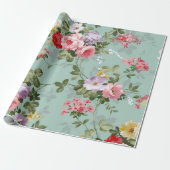 Floral cadeaupapier (Uitgerold)