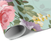Floral cadeaupapier (Rol Hoek)