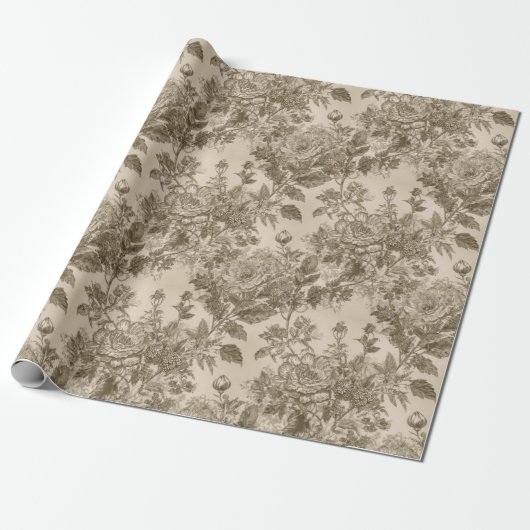  Floral Cadeaupapier (Uitgerold)