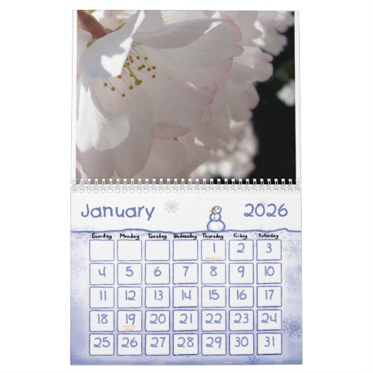 Floral Calendar Kalender (Jan 2026)