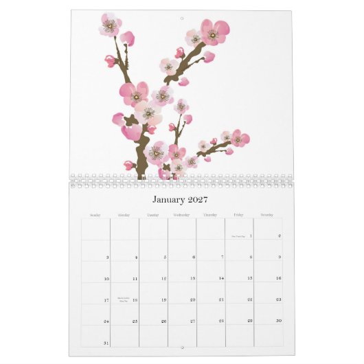 Floral Calendar Kalender (Jan 2027)