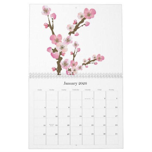 Floral Calendar Kalender (Jan 2026)