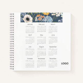 floral calendario 2026 notitieboek