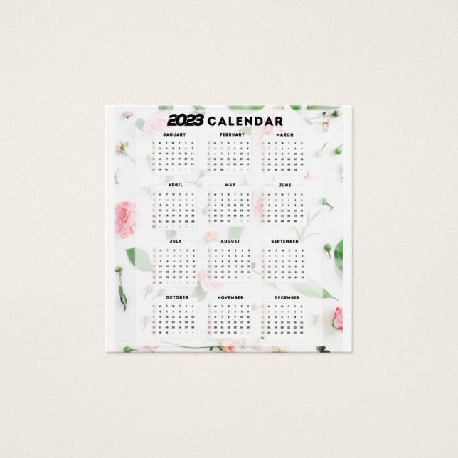 Floral calendrier 2023 (Devant)