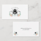 Floral Calling Card bije Waterverf Visitekaartje (Voorkant / Achterkant)