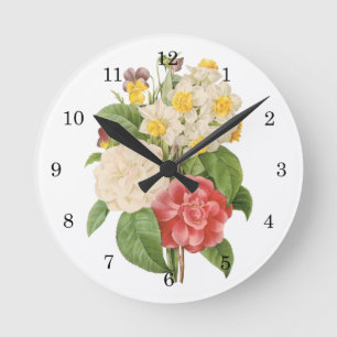  Floral Camelia Daffodil Flowers door Redoute Ronde Klok