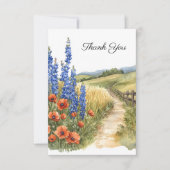 Floral Campagne funéraire Merci photo (Devant)