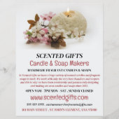 Floral Candle, Candle & Soap Maker Adverteren Flyer (Voorkant)