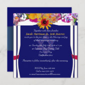 Floral canopy Jewish bruiloft Kaart (Voorkant / Achterkant)