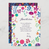 Floral Canvas Kaart (Voorkant / Achterkant)