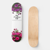 Floral Canvas Skateboard (Voorkant)