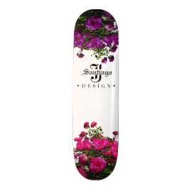 Floral Canvas Skateboard