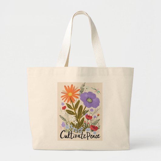 Floral Canvas tas (Voorkant)