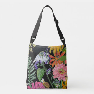 Floral canvas tas