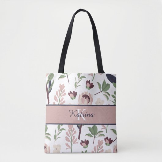 Floral-Canvas tas (Voorkant)