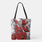 Floral Canvas tas (Achterkant)