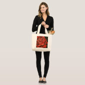 Floral Canvas tas (Voorkant (model))