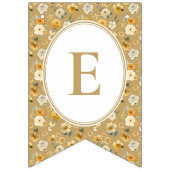 Floral Carriage Baby Boy Bunting Banner | Neutral (Tweede vlag)