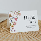 Floral carte de remerciements