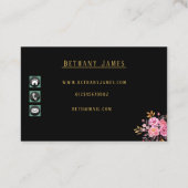 Floral - Carte de visite (Dos)