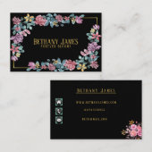 Floral - Carte de visite (Devant / Derrière)