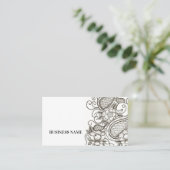 Floral carte de visite (Debout devant)