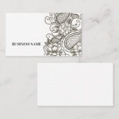 Floral carte de visite (Devant / Derrière)