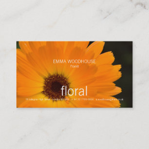 Floral - carte de visite de souci