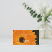 Floral - carte de visite de souci (Debout devant)