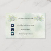 Floral - Cartes de visite à deux faces (Dos)