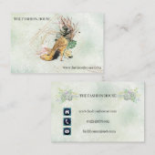 Floral - Cartes de visite à deux faces (Devant / Derrière)