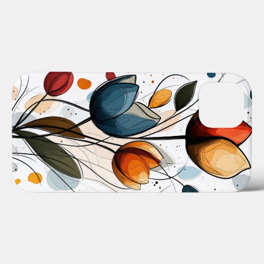 Floral Case-Mate iPhone Case (Achterkant (horizontaal))