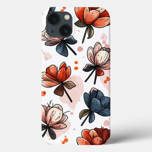 Floral Case-Mate iPhone Case (Achterkant)