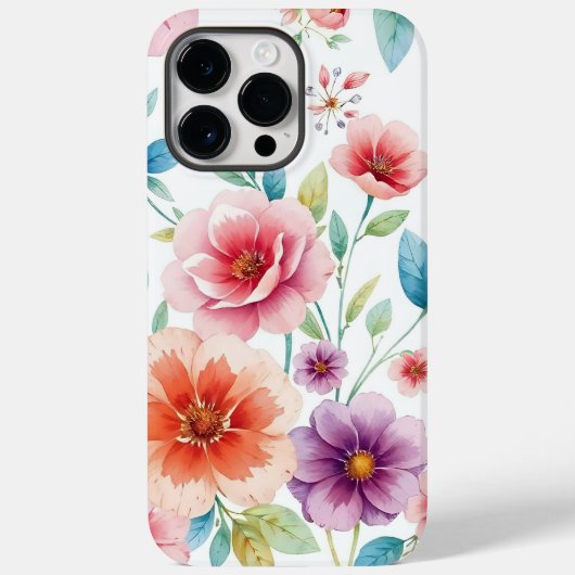 floral Case-Mate iPhone case (Achterkant)