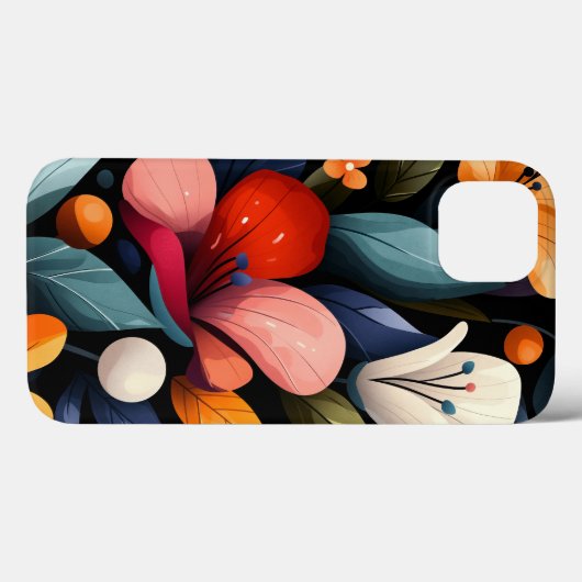 Floral Case-Mate iPhone Case (Achterkant (horizontaal))