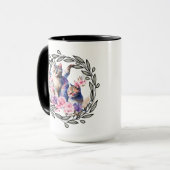 Floral Cat Cup Mok (Voorkant links)