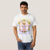 Floral Cat Groom T-shirt (Voorkant volledig)