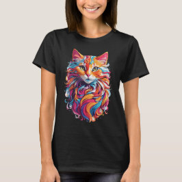 Floral Cat T-shirt