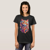 Floral Cat T-shirt (Voorkant volledig)