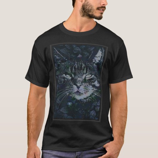 Floral Cat T-shirt (Voorkant)