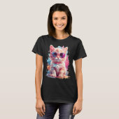 Floral Cat T-shirt (Voorkant volledig)