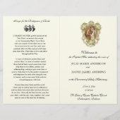 Floral catholique Programme de mariage de masse la (Devant)