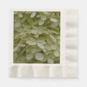 Floral Celadon Green Hydrangea Servet (Voorkant)