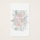 Floral Celebration of Life Photo Prayer Card (Dos)