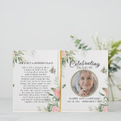 Floral Celebration of Life Programme (Staand voorkant)